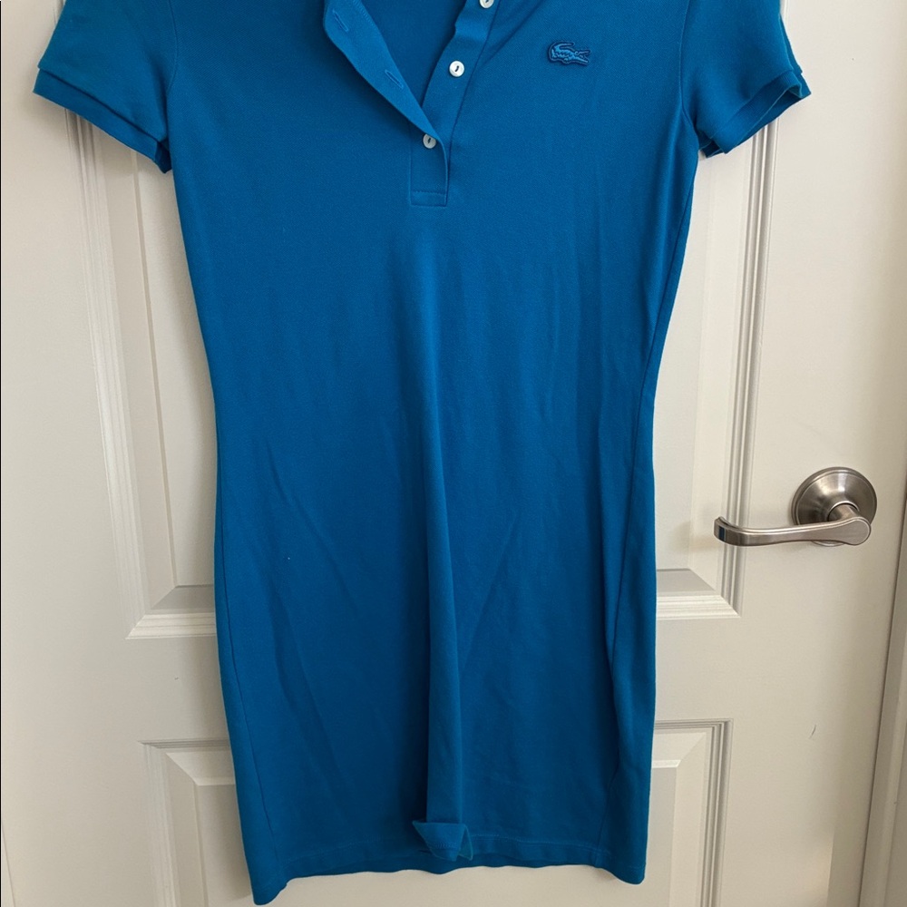 Lacoste Slim Fit Turquoise Polo dress - Picture 4 of 5